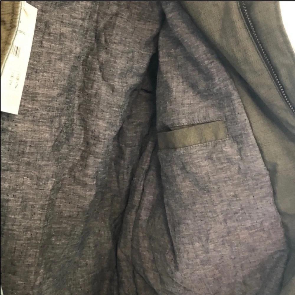 Hoodlamb Technical Windbreaker Hemp Tailor Jacket Heather Green Size Small